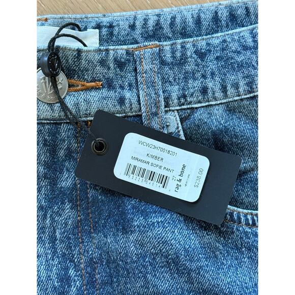 New Rag & Bone Miramar Sofie Wide-Leg Pants Jeans Size 27 Kimber - Picture 3 of 8